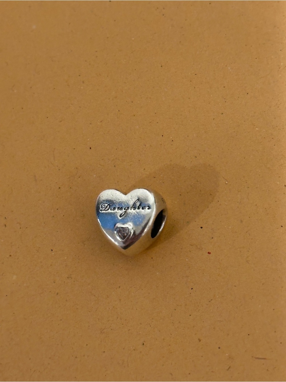 Pandora Silver 'Daughter' Heart Charm